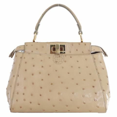 Fendi ostrich handbag hot sale